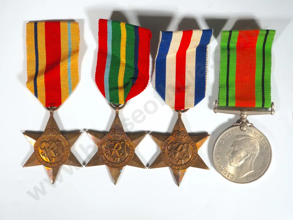 Four WW2 Medals - All Unnamed Image 1++