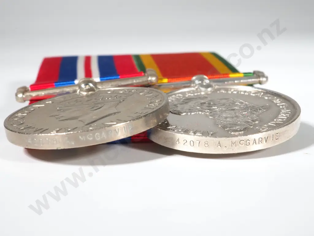 South Africa WW2 Pair to Captain Alexander McGarvie S.A.M.C Image 1++