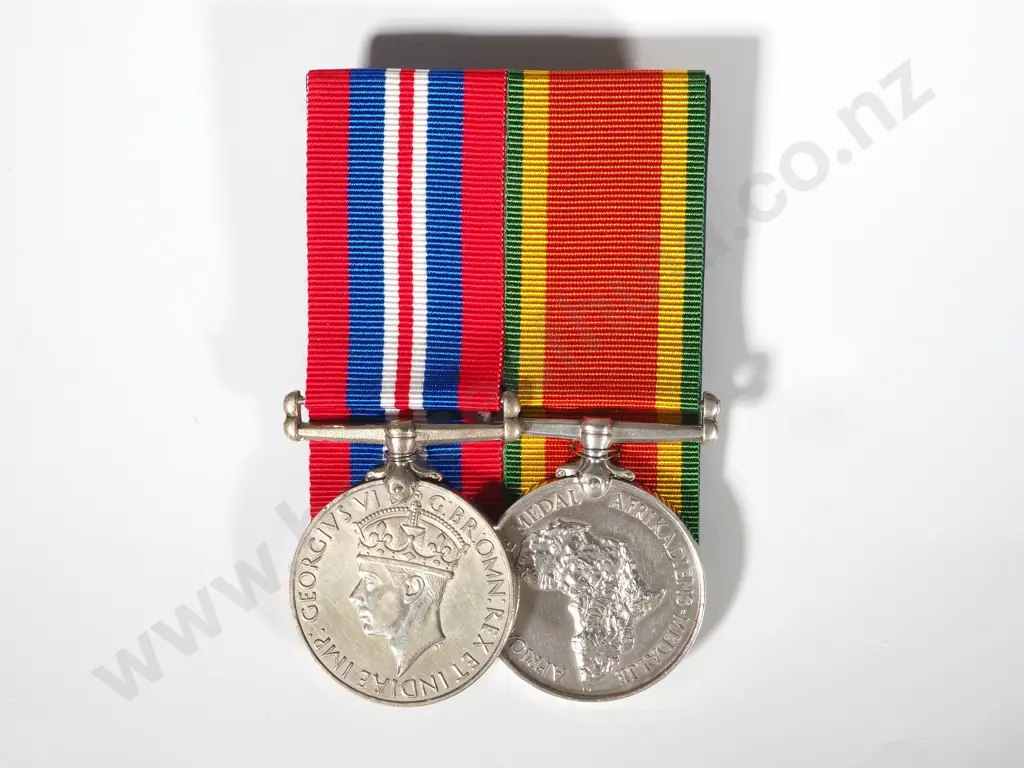 South Africa WW2 Pair to Captain Alexander McGarvie S.A.M.C Image 1++