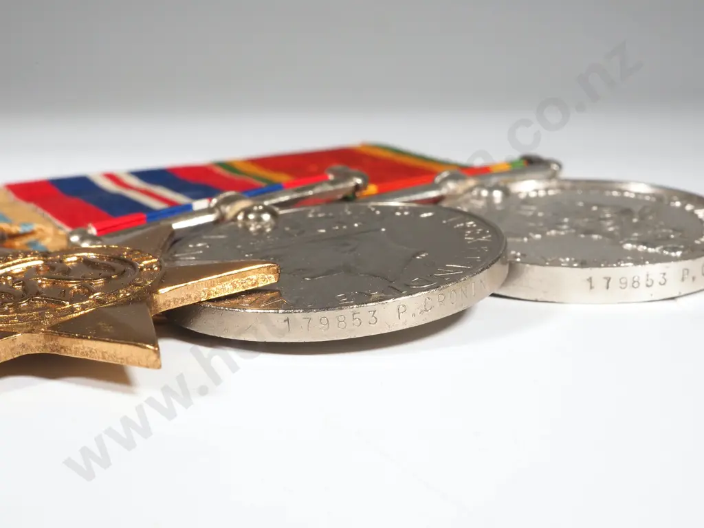WW2 South Africa Group of 4 to Sgt Patrick Cronin South African Rifles Image 1++