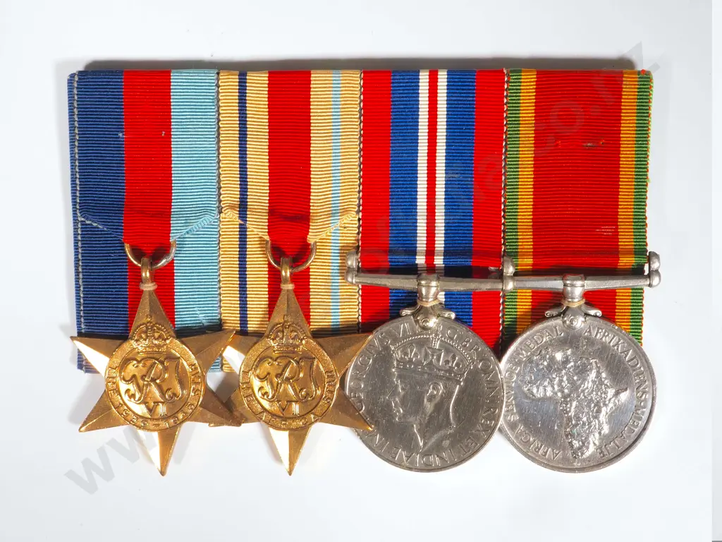 WW2 South Africa Group of 4 to Sgt Patrick Cronin South African Rifles Image 1++
