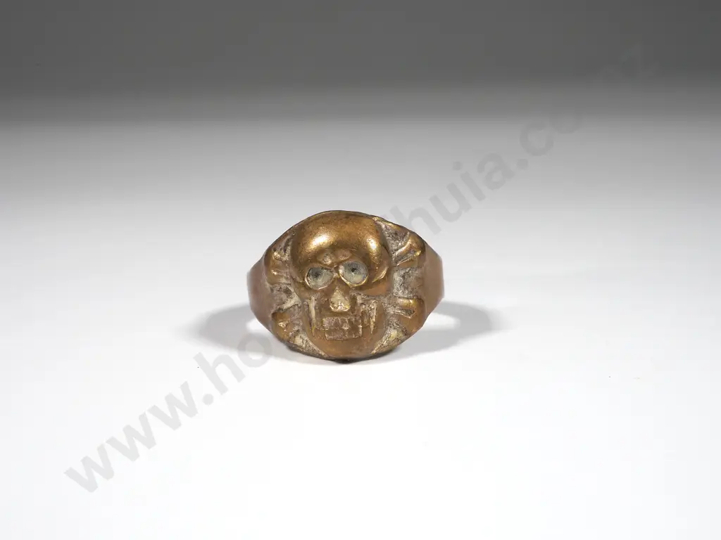 WW1 German Toteknkopf Ring Image 1++