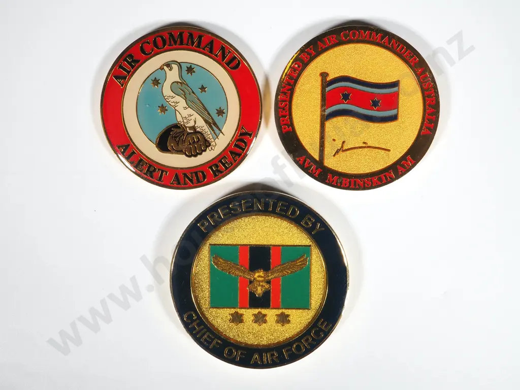 Three Australian Air Force Challenge Coins  Image 1++