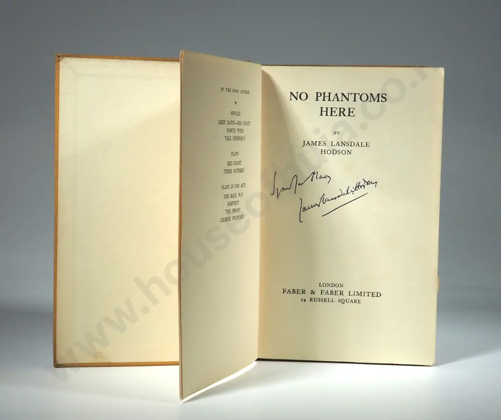 James Lansdale Hodson, No Phantoms Here, Faber & Faber, 1932 Image 1++