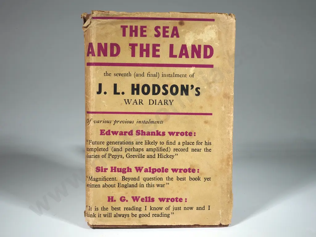 James Lansdale Hodson, The Sea and The land, Gollancz, 1945, First edition. Image 1++