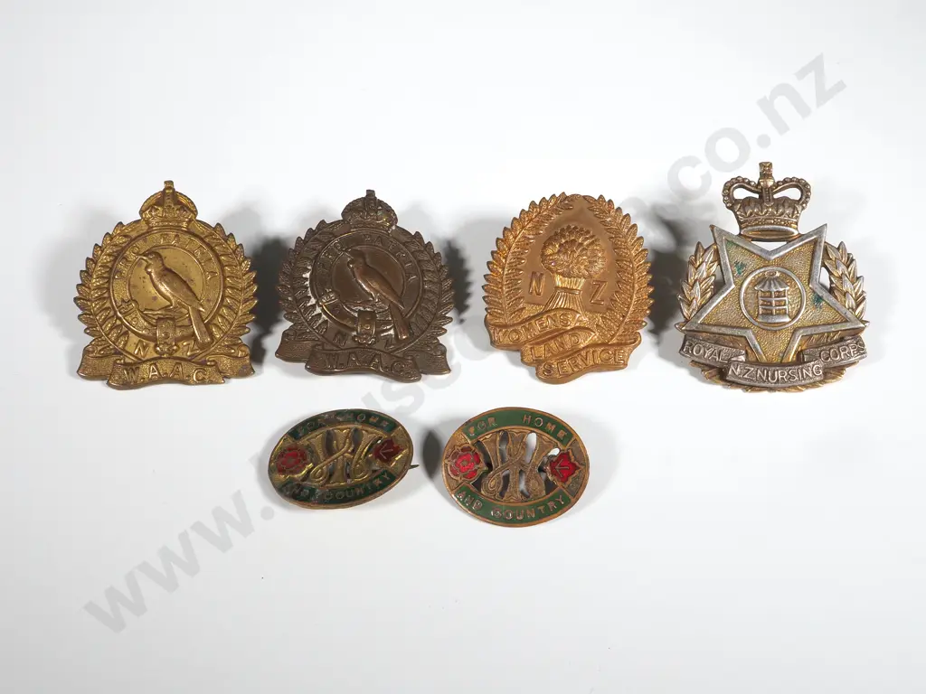 Assorted New Zealand Womens Military Badges Image 1++