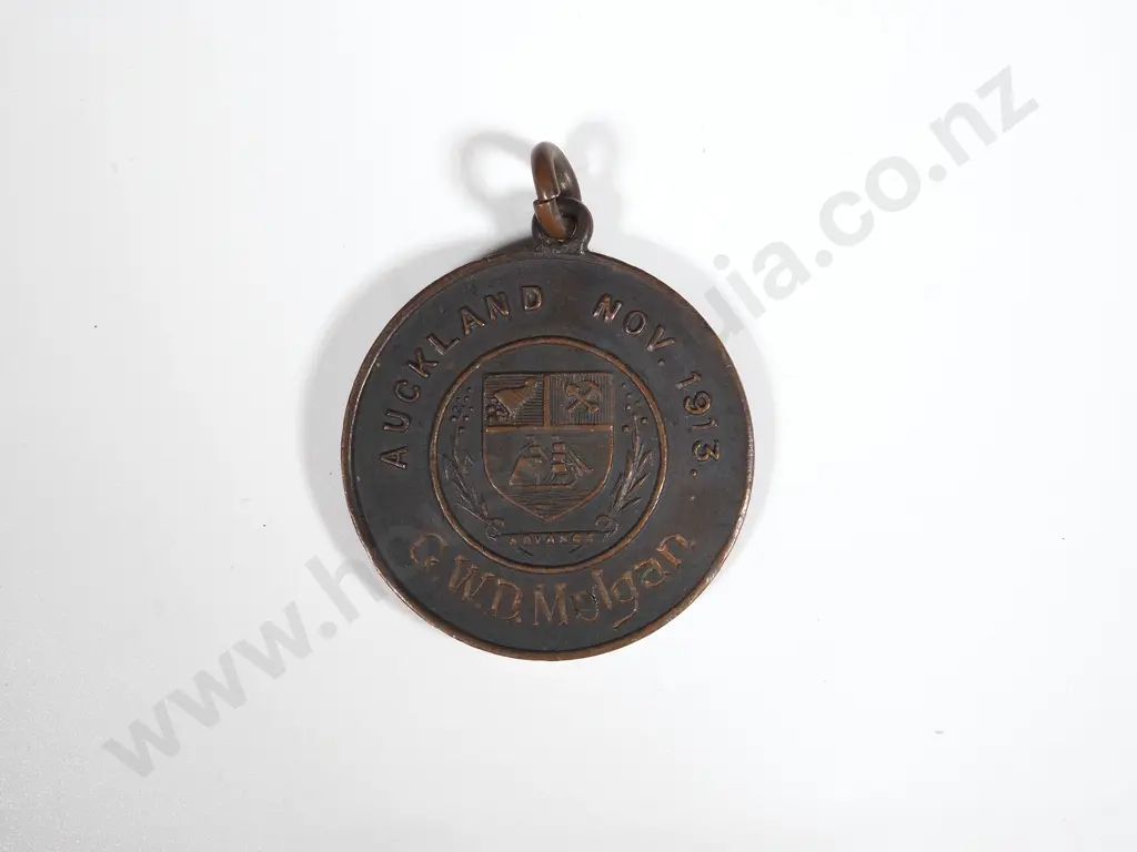 New Zealand, Special Constabulary (Foot) medallion, Auckland Nov. 1913 Image 1++