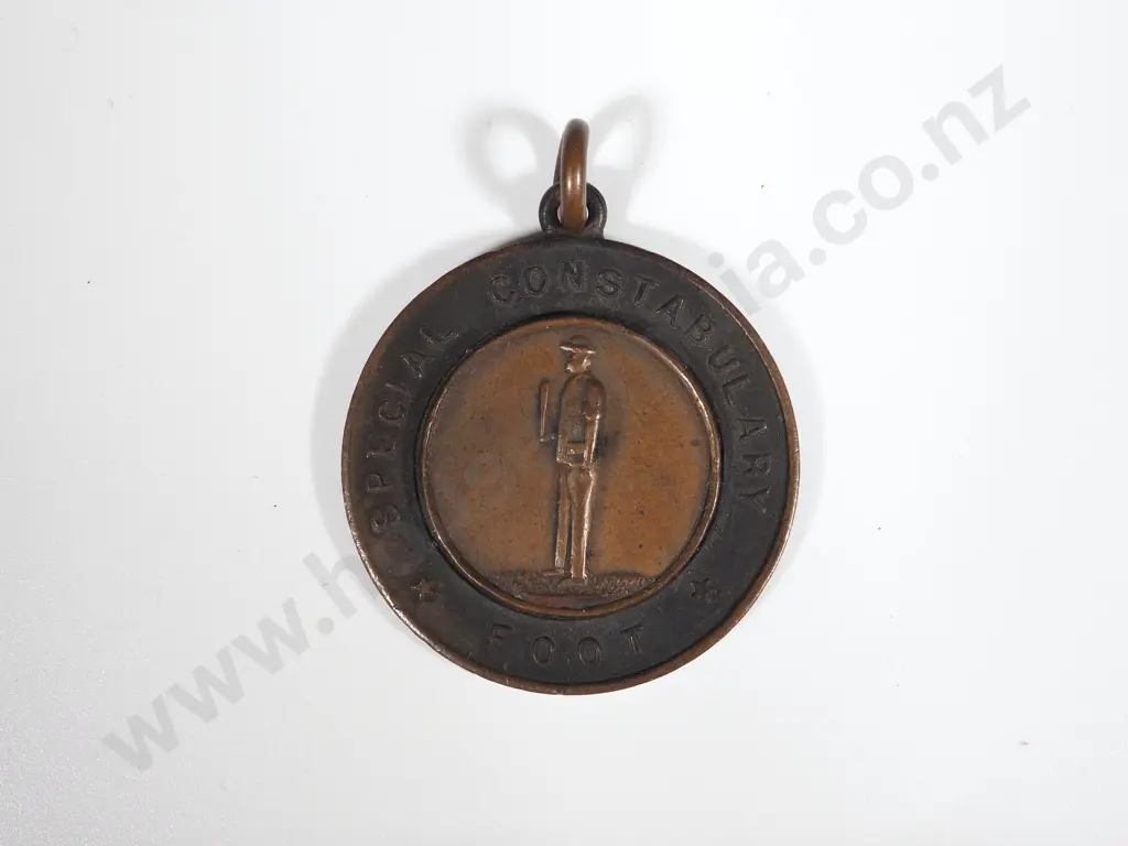 New Zealand, Special Constabulary (Foot) medallion, Auckland Nov. 1913 Image 1++
