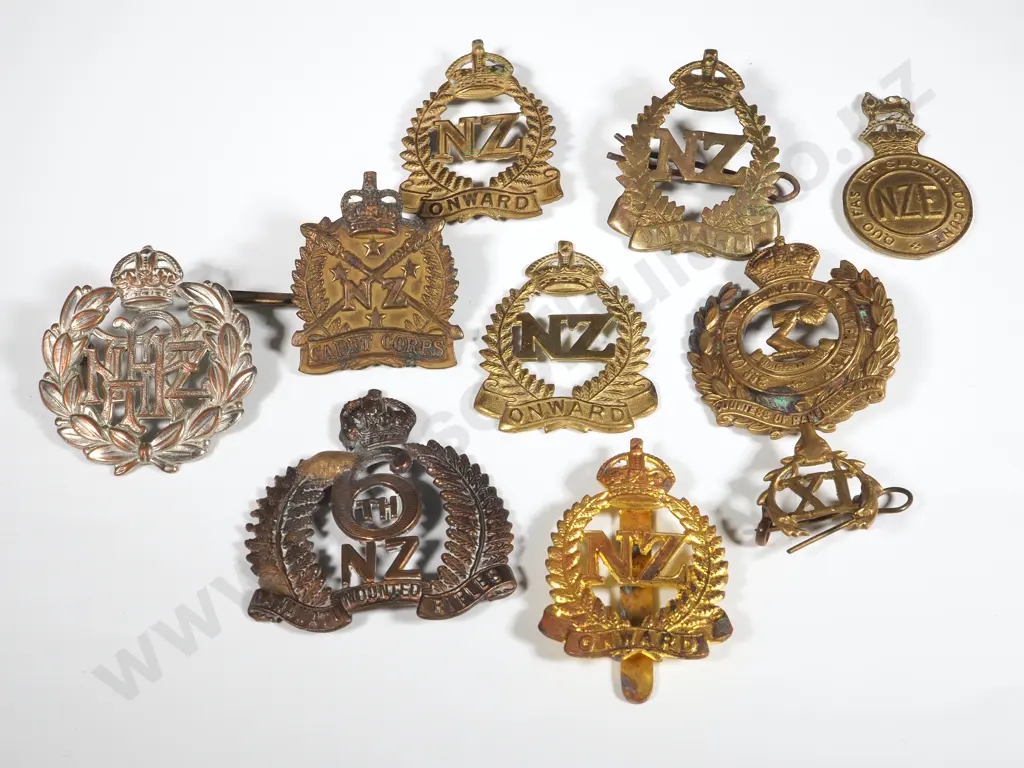 10 Assorted New Zealand Military Badges - Some A/F Image 1++