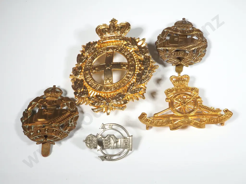 Assorted Lot of Military Badges incl Australian Helmet Plate Image 1++