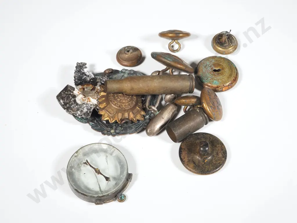 Assorted Lot of Military Badges / Buttons / Ephemera  Image 1++