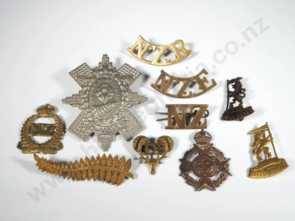 10 Assorted New Zealand Military Badges - Some A/F Image 1++