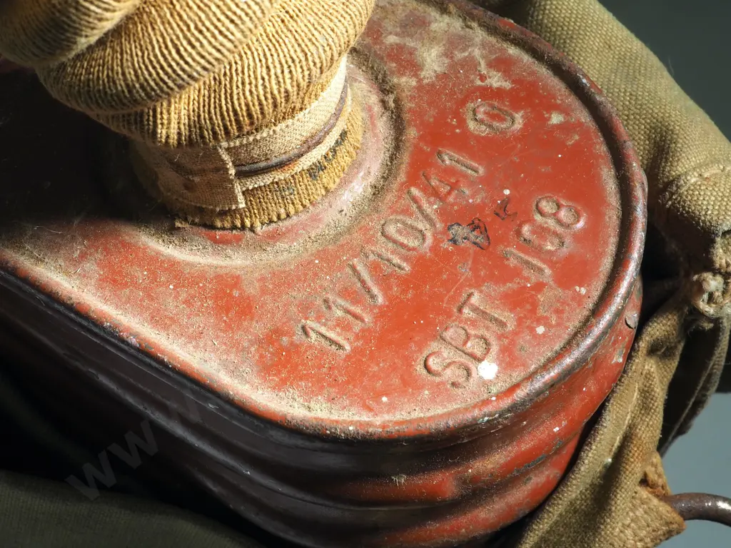 WW2 Gas Mask in Bag - Dated 1941 Image 1++