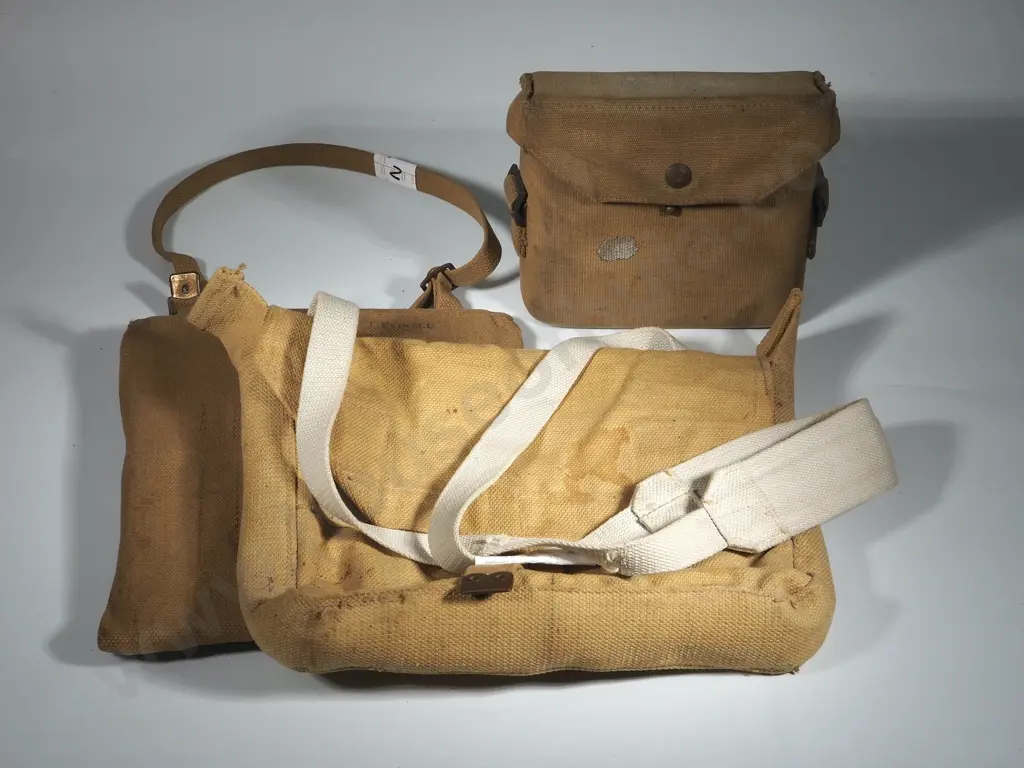 1942 Dated Military Satchel / 1942 Dated Map Case / 1941 Dated Bino Case Image 1++