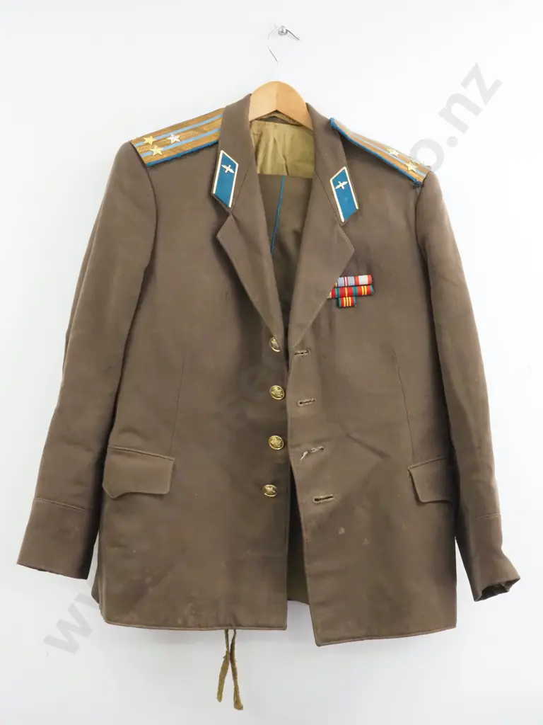 Soviet Airforce Senior Officers Tunic & Trousers & Ribbon Bar  Image 1++