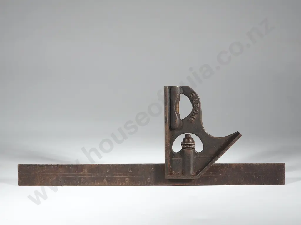 Vintage 12" Rabone Chesterman 1912 Adjustable Combination Square with Spirit Level Image 1++