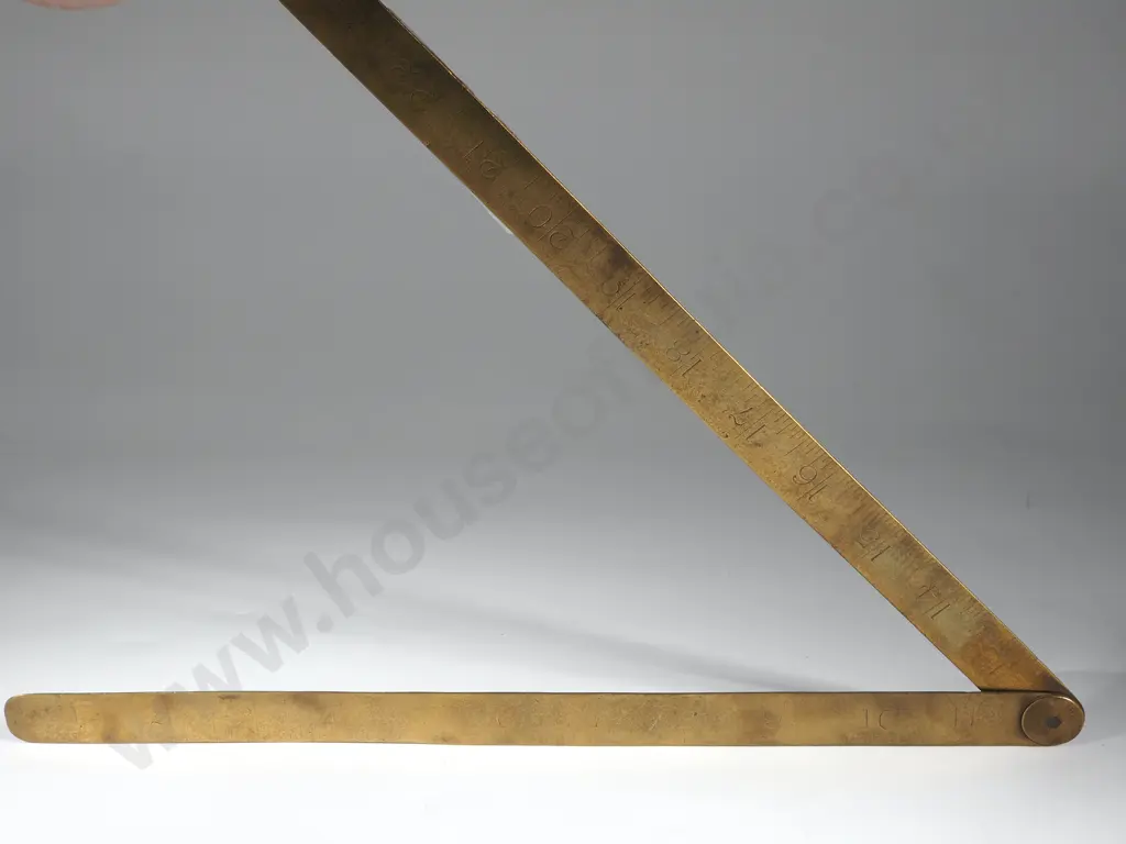 24" Brass Folding Metal Rule Image 1++