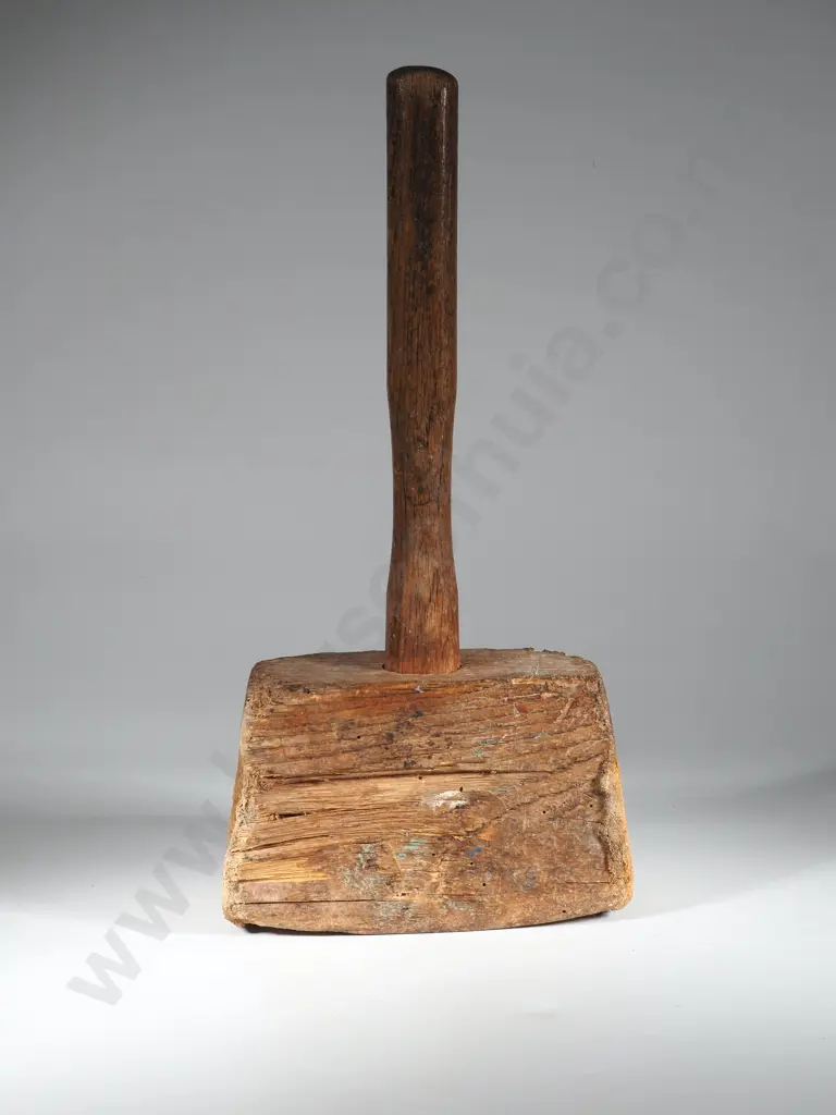 Large Vintage Wooden Mallet.  Image 1++