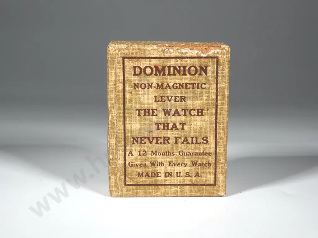 One Boxed Dominion Non-Magnetic Lever Watch A/F. Image 1++
