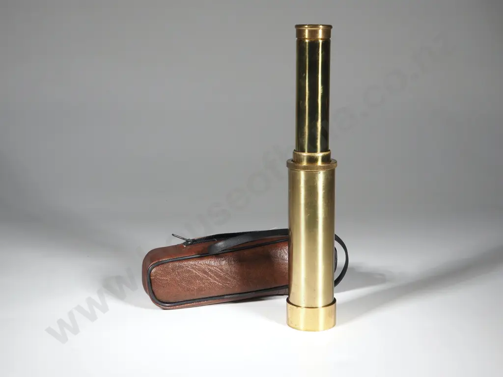 A Cased Brass Telescope Image 1++