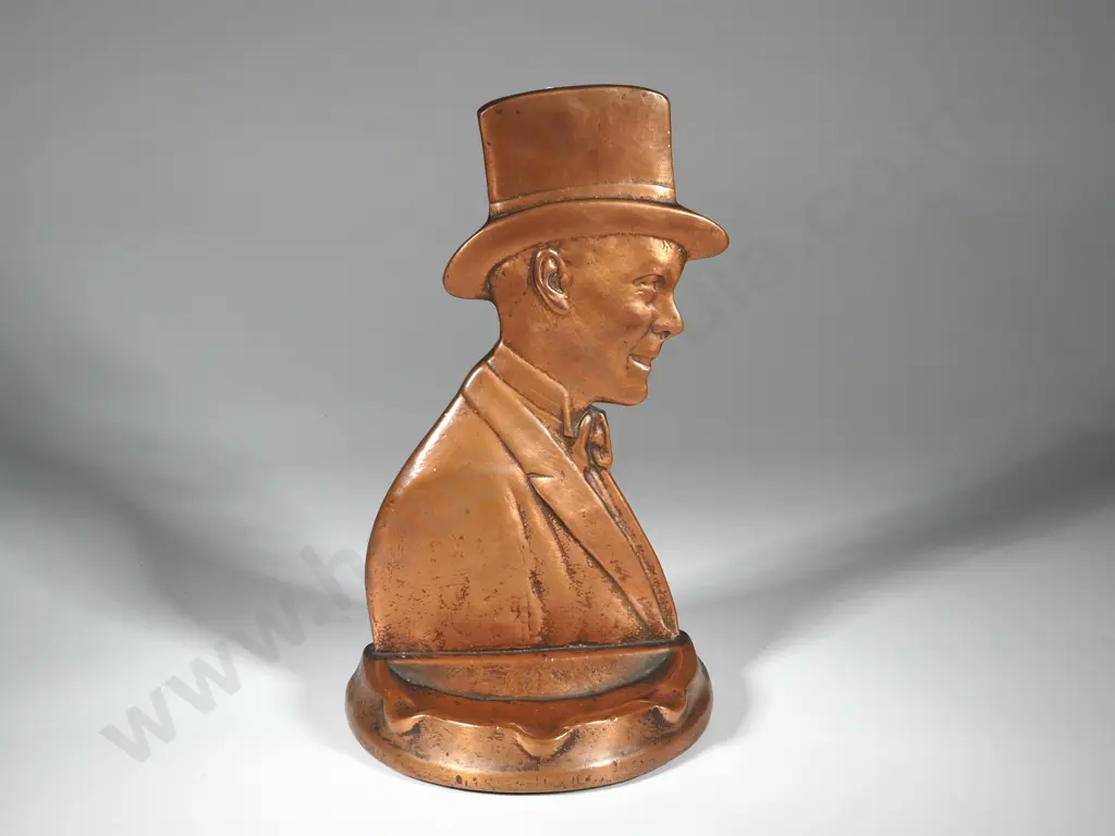 Copper Ashtray Depicting Prince Of Wales (Edward VIII) Hgt 22mm Image 1++