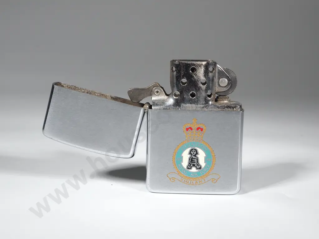 Japanese "Penguin" Zippo Lighter. Squadron Royal Air Force Image 1++