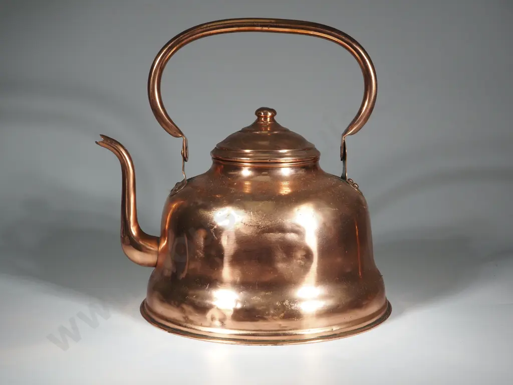 Vintage Large Copper Teapot Image 1++