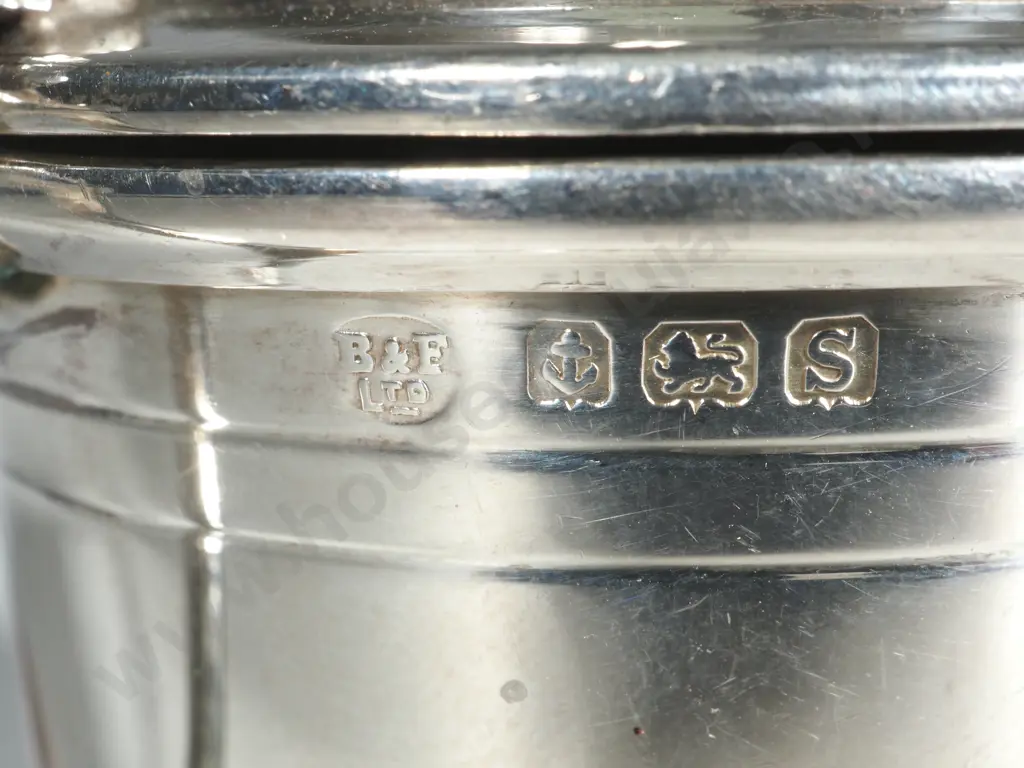 Sterling Silver Mustard Pot - English Hallmarks Image 1++