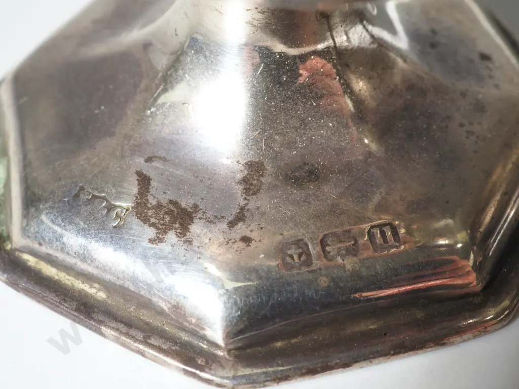 Two Sterling Silver  Pepper Shakers A/F Image 1++