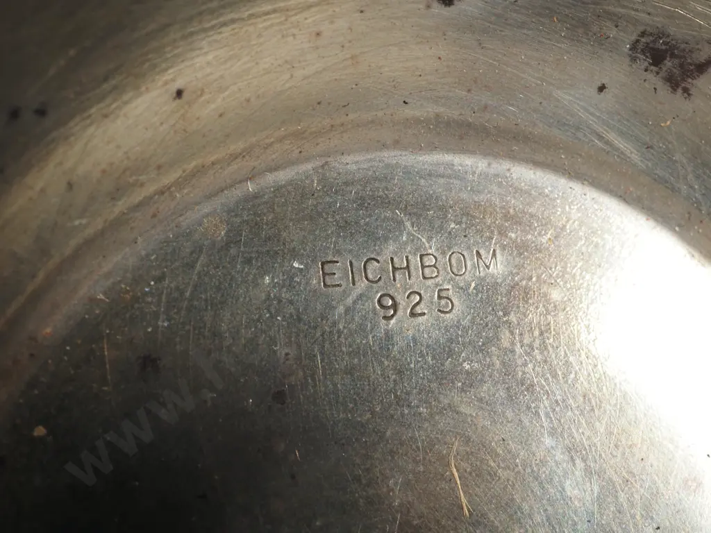 Sterling Silver Pedestal  Bon Dish  w Greek Key Pattern Surround Image 1++