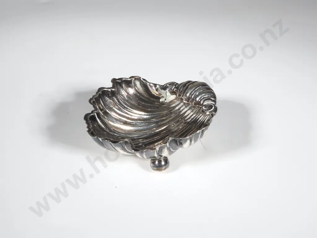 Sterling Silver Salt In The Form Of A Shell Image 1++