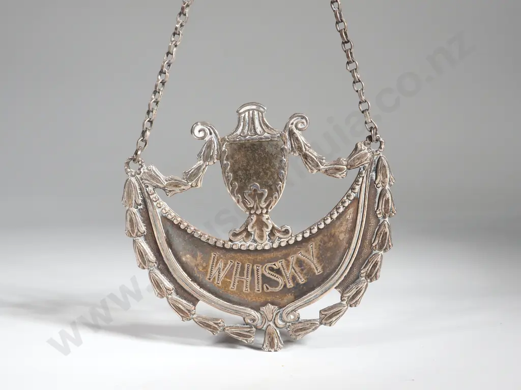 Sterling Silver Whisky Label  Image 1++