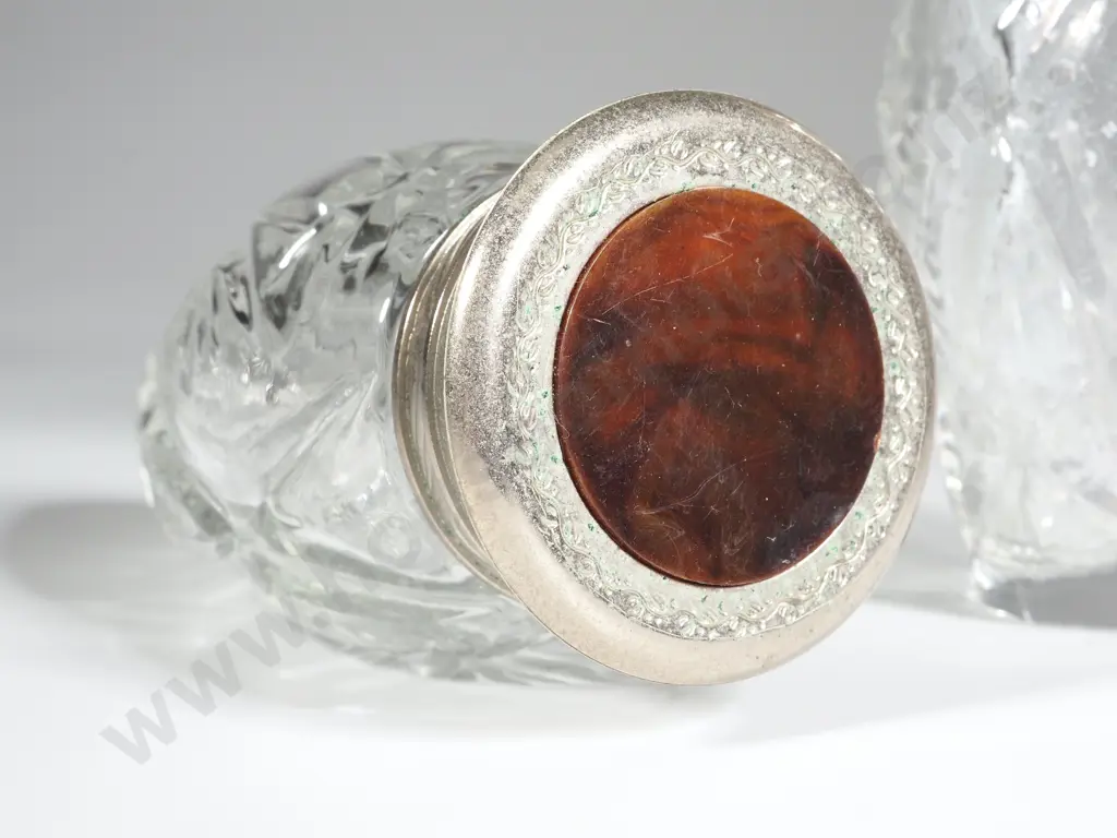 Two Glass Perfume Bottles Image 1++