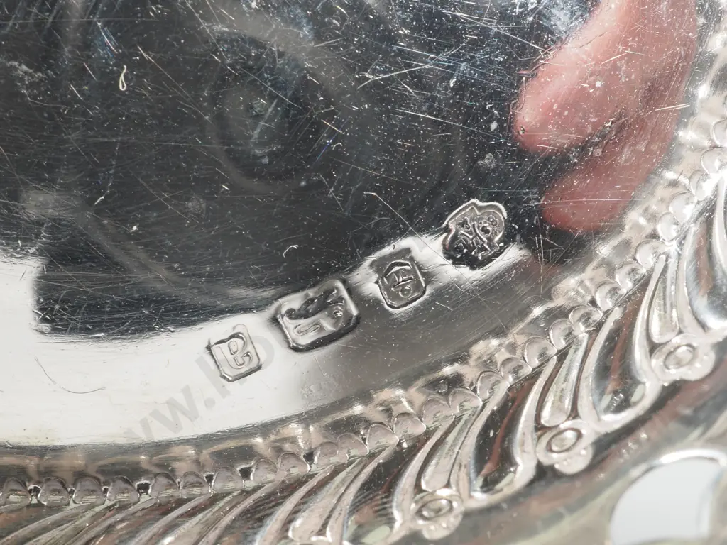 Pair of Sterling Silver Dishes.  Birmingham 1900 Image 1++