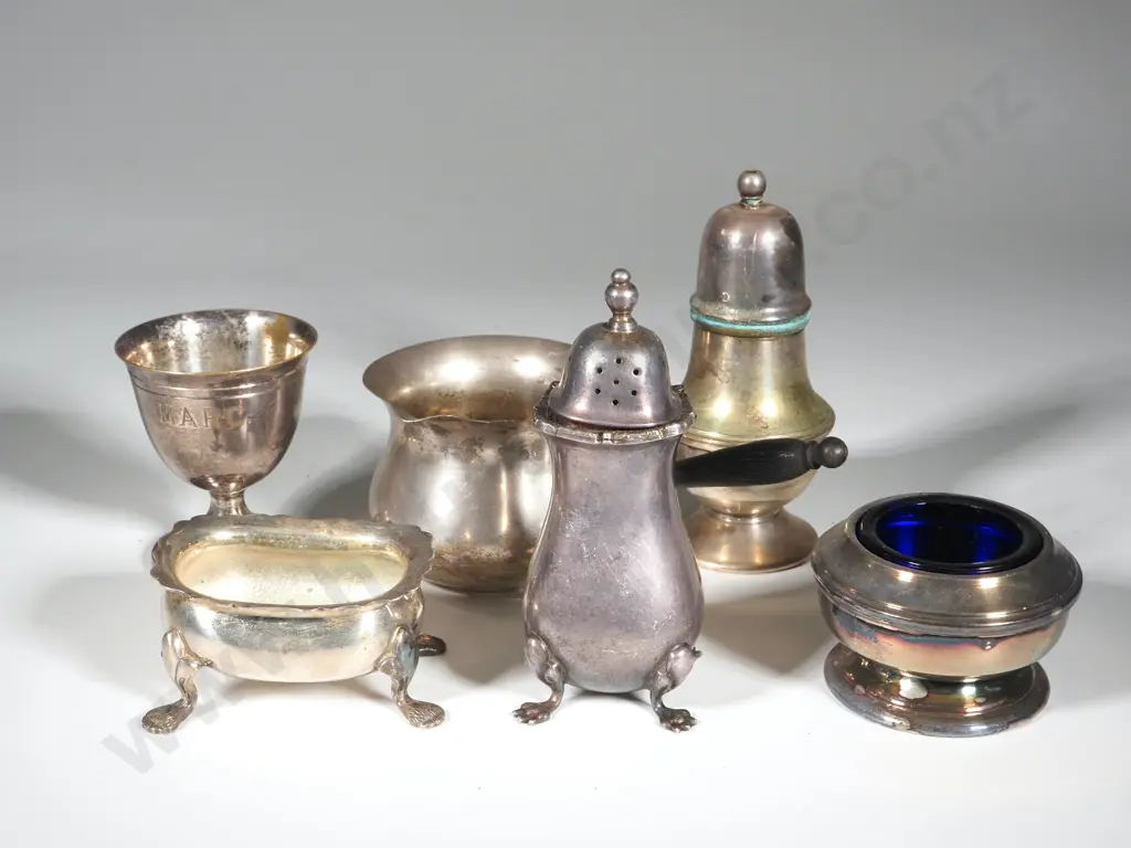 Assorted Lot of S/P Items, One Marked Sterling Silver. Image 1++