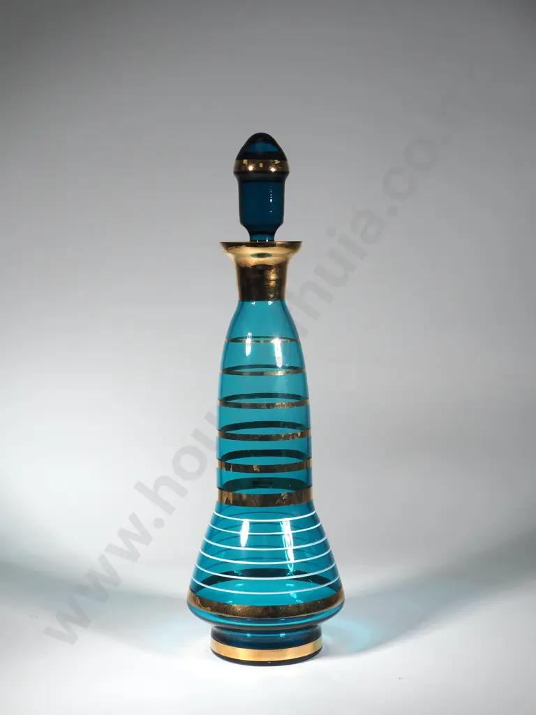 Blue & Gold Decanter Image 1++