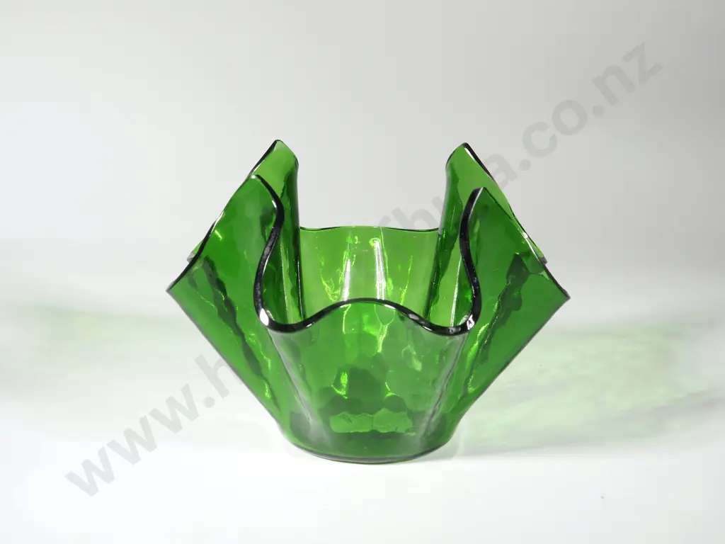 Cameo Glass Lidded Jar with Cranes & Lotus Decoration  Image 1++