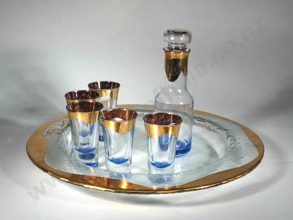 Assorted Gold Rimmed Glassware Image 1++