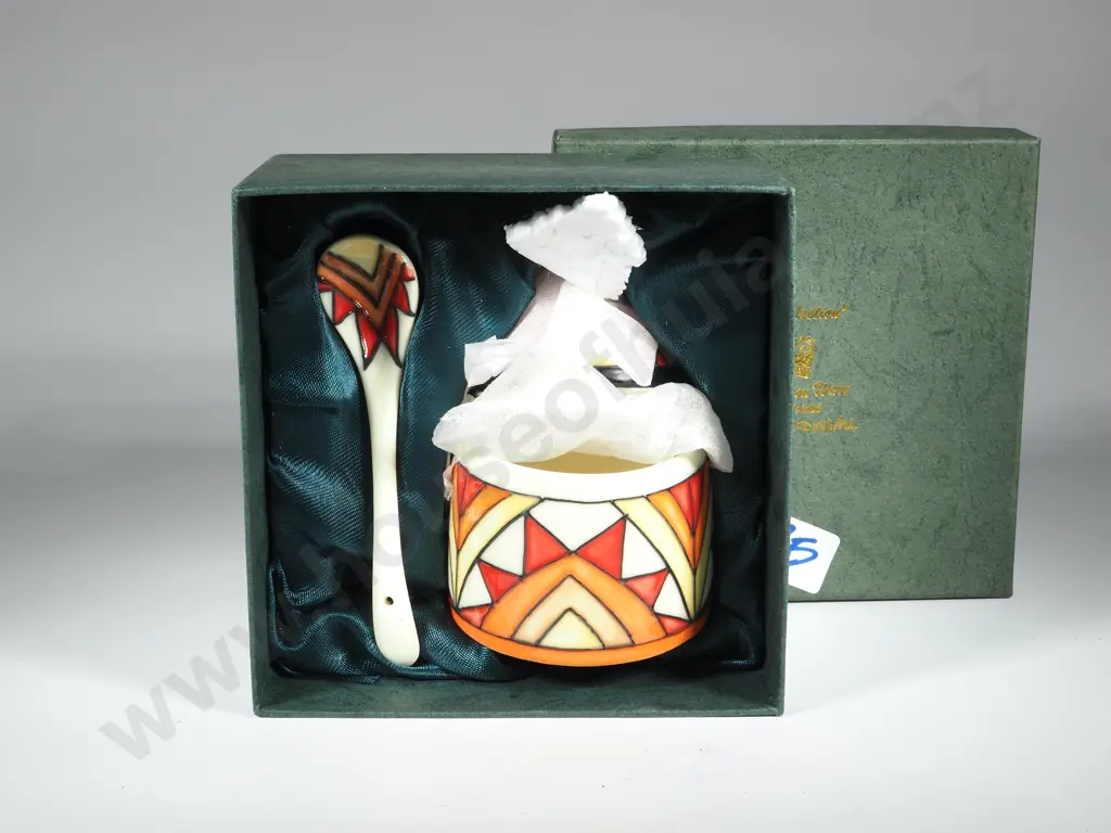 Old Tupton Ware Jam Pot & Spoon MIB  Image 1++