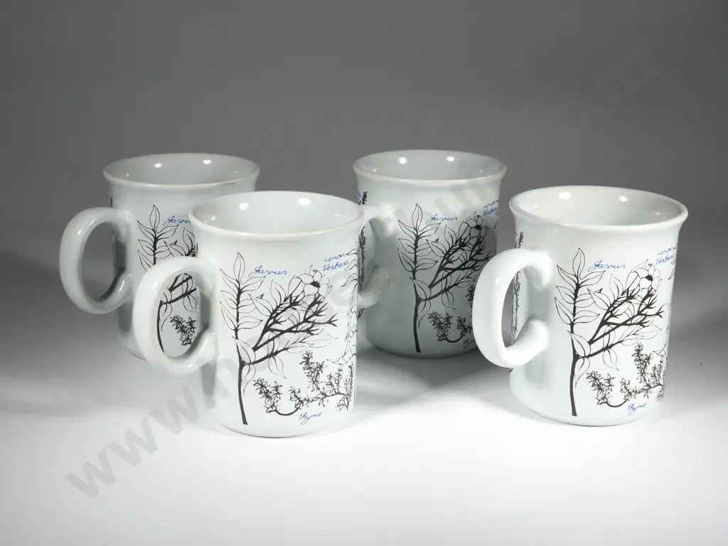 Four 'Herb Garden' Mugs Image 1++