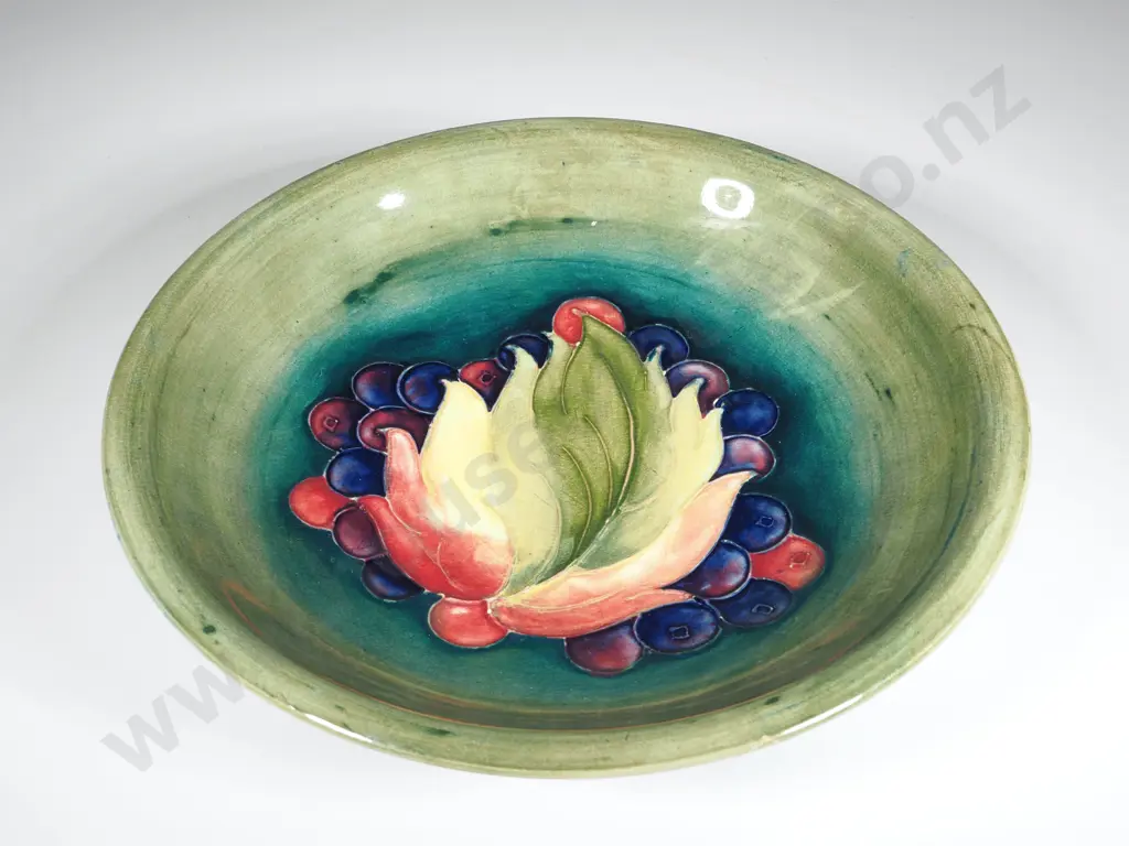 Moorcroft Plate w Small Chip & Repair Image 1++