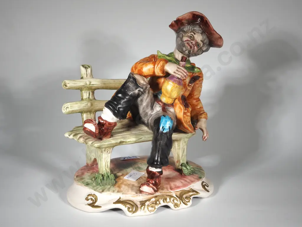 Capodimonte Style Figure Of A Violinist  Image 1++