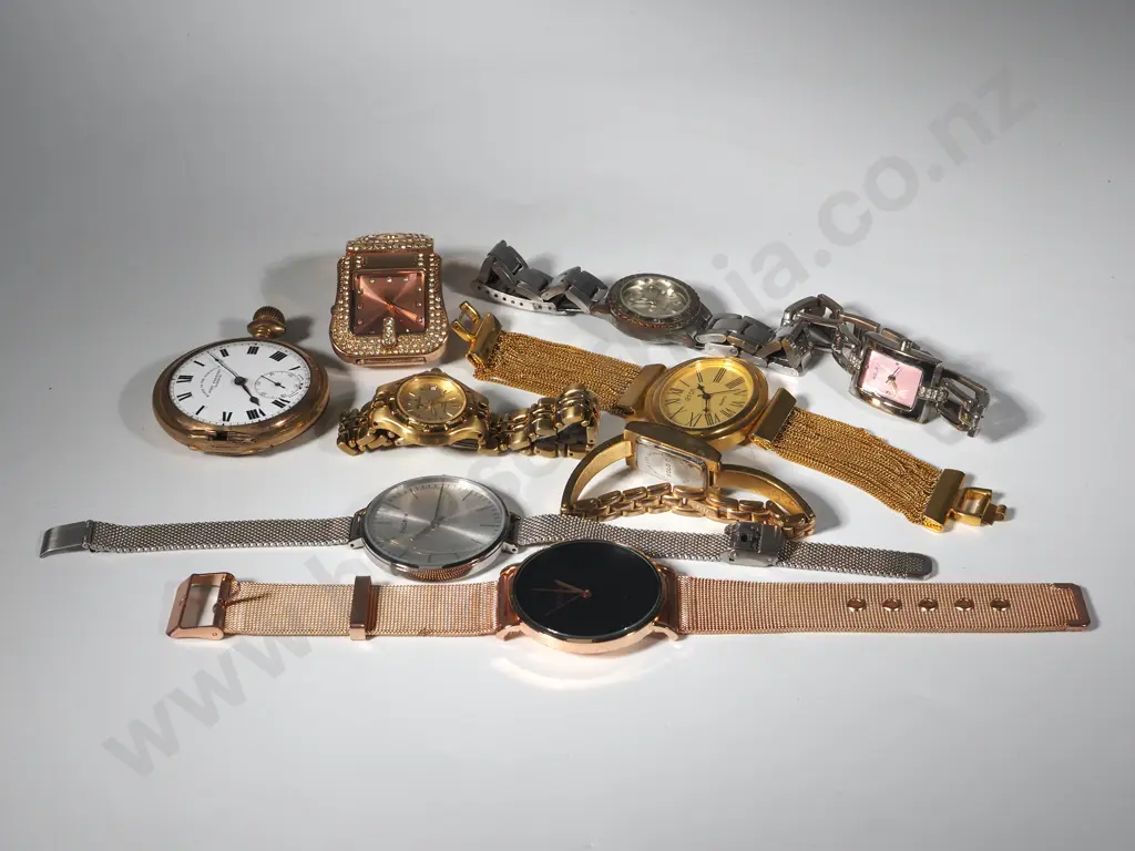 Collection Of Watches Including A Pocket Watch Minus Face  Image 1++