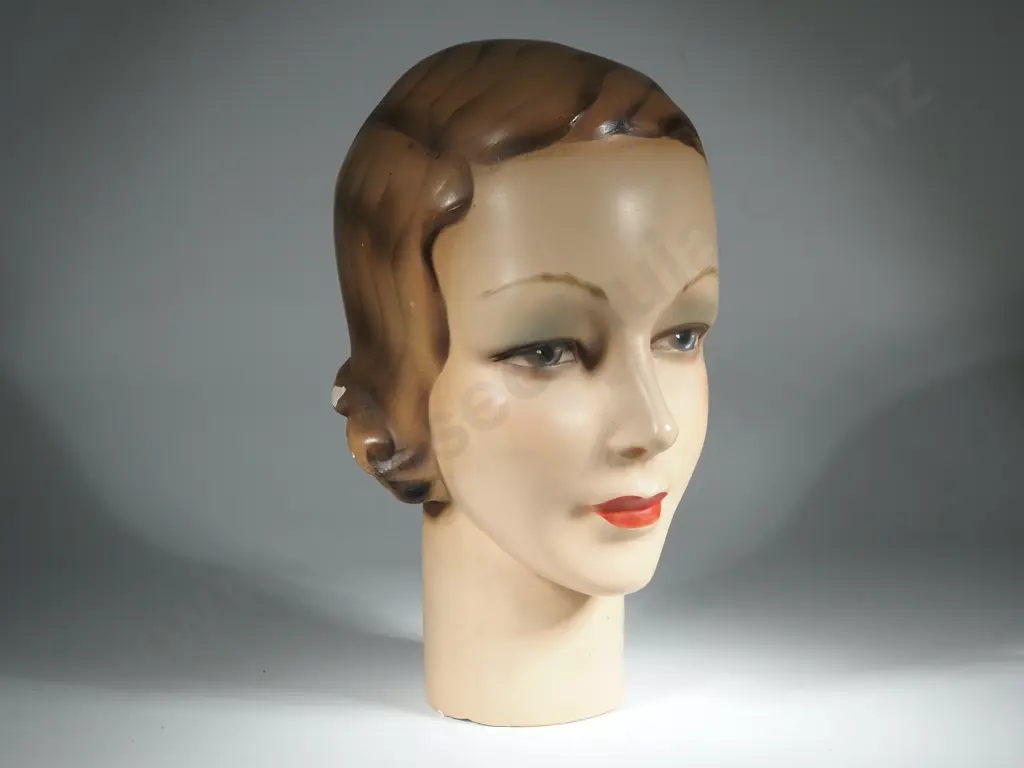 Vintage Female Mannequin Head - Some Chips Image 1++