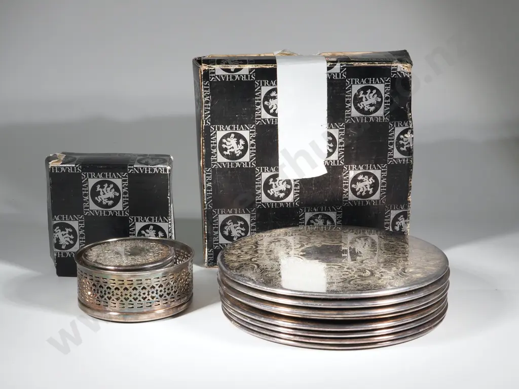 Assorted Lot of Strachan S/P Eight Placemats & Ten Coasters. Image 1++