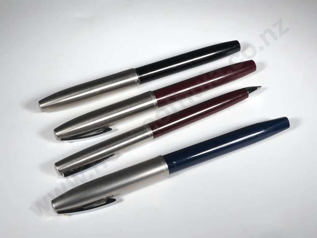 Three Sheaffer Fountain Pens &  A Ballpoint Pen Image 1++