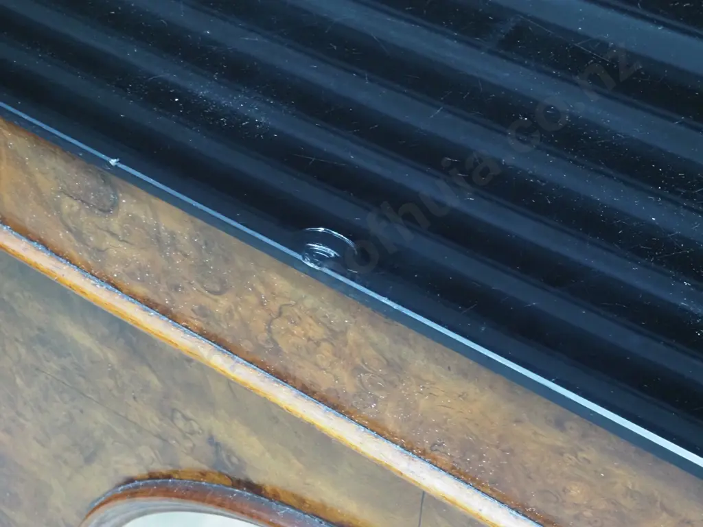 Victorian Walnut Credenza with Later Black Glass Top  Image 1++