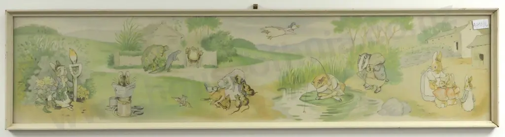 Vintage Pair of 'Beatrix Potter' Nursery Prints. Image 1++