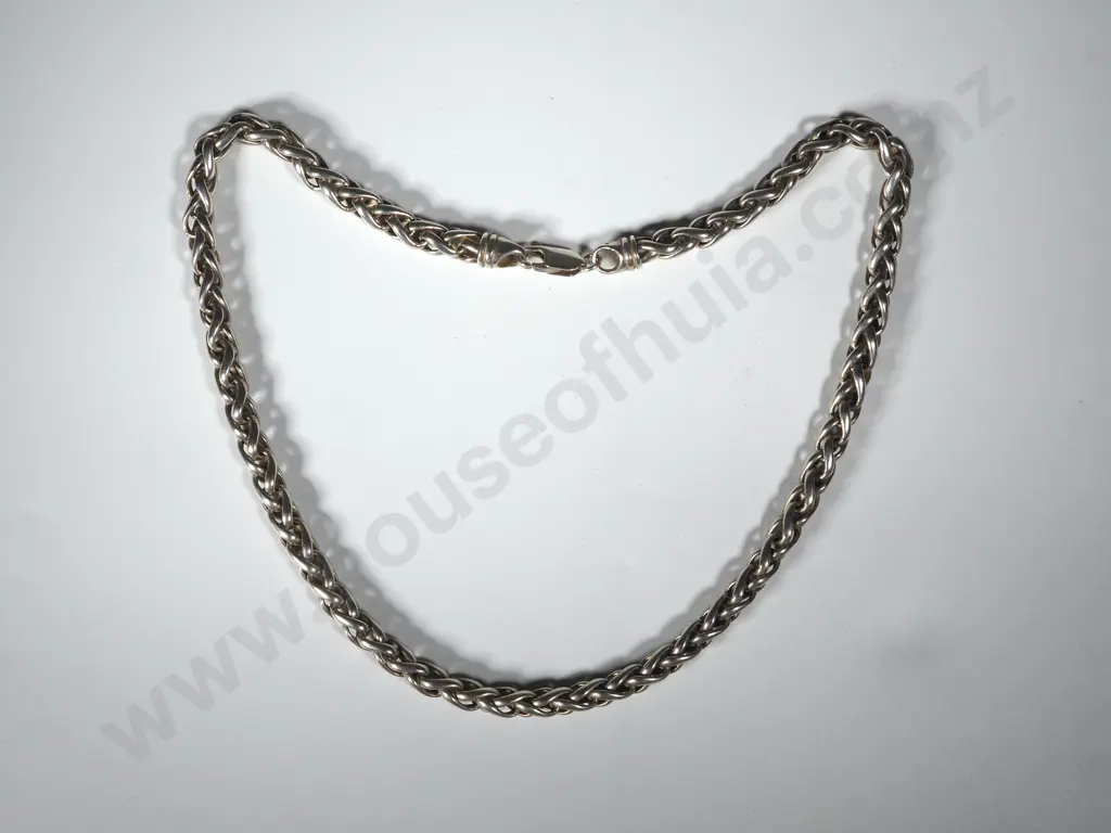 Modern Sterling Silver Wheat Link Chain Image 1++