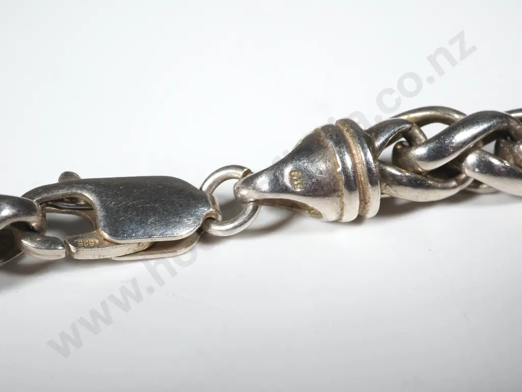 Modern Sterling Silver Wheat Link Chain Image 1++